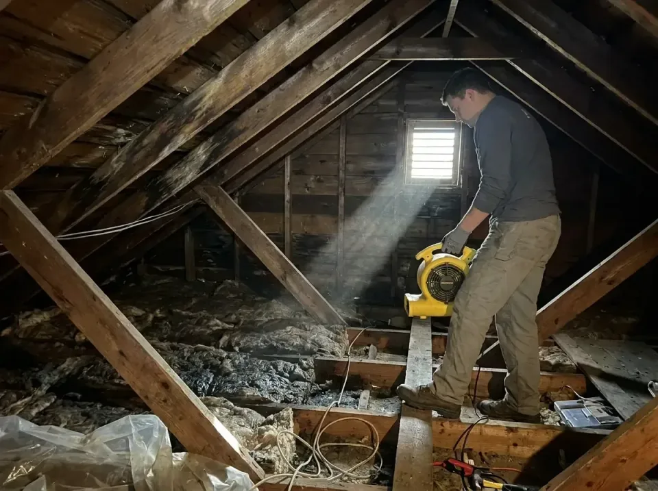 attic-water-damage-drying-proc-007 — frequently asked questions, Emergency Water Extraction & 24/7 Flood Response in The Dal…